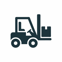 Forklift Vector Design for Industrial Use.
