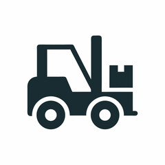 Forklift Vector Design for Industrial Use.