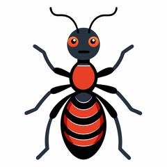 Ant vector flat icon. Isolated bug insect, ant emoji