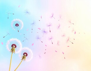 abstract dandelion flower