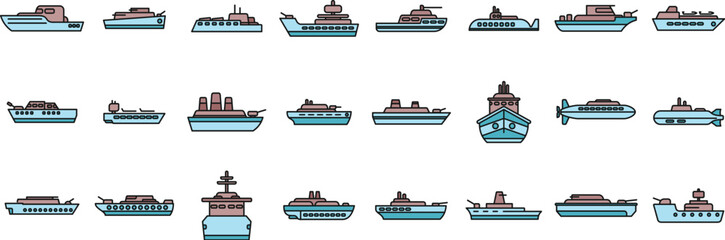 Diverse warships and naval vessels safeguarding maritime borders, ensuring national security and projecting power in the vast ocean