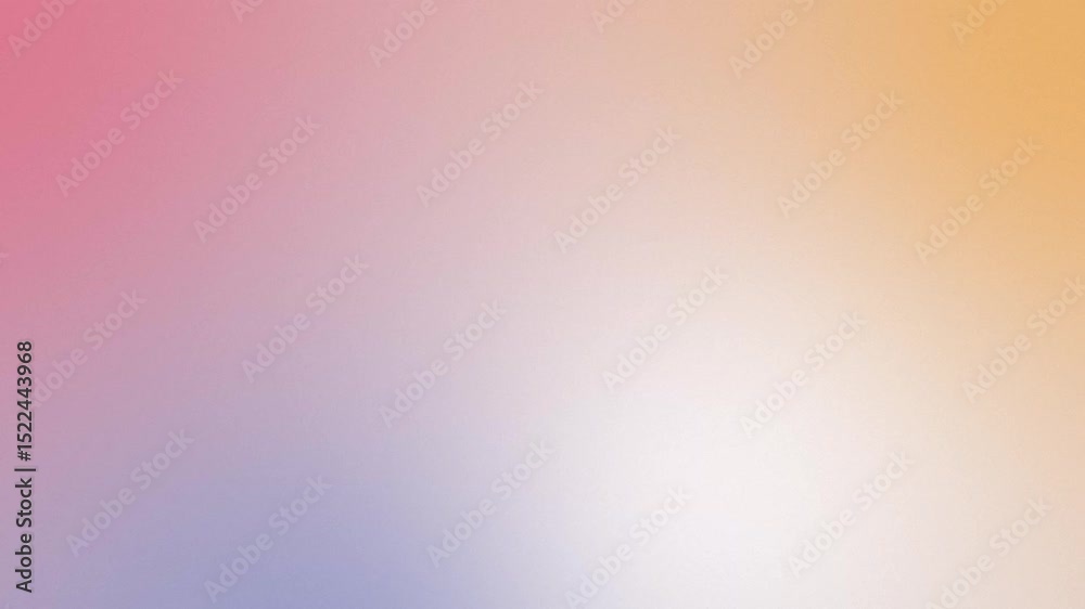 Poster Light pastel grainy noise gradient textured liquid color animation background, blank blurry motion graphics loop