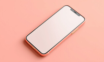 A modern smartphone mockup, showcasing sleek design and high-resolution display, is presented against a vibrant backdrop. This image evokes a sense of innovation, tech, and connectivity.