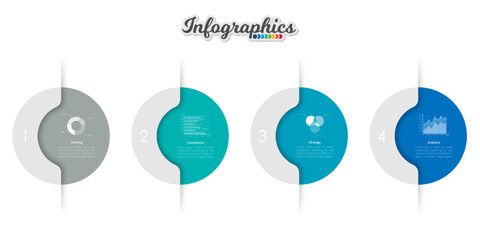 Infographic timeline template can be used for chart, diagram, web design, presentation, advertising, history