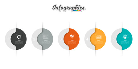 Infographic timeline template can be used for chart, diagram, web design, presentation, advertising, history