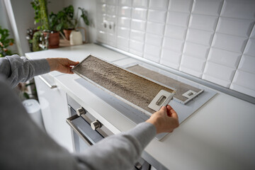 Grease filter rarely cleaned or quickly clogged from frequent oil frying. Health risks of fried...