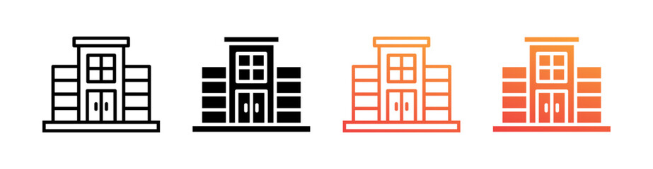 Office Multi Style Icon Set Vector 