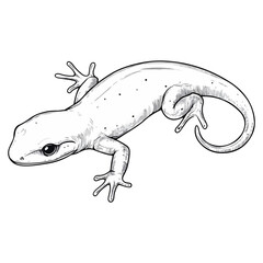 Fototapeta premium salamander, reptile, vector, transparent background, creature, animal, nature, amphibian, newt, small, isolated, cute, Salamandridae