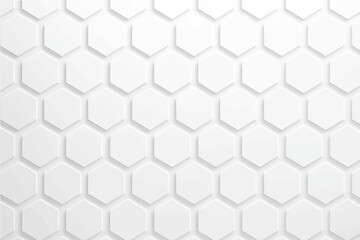 Naklejka premium Abstract white Hexagon Pattern Background.