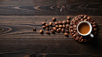 coffee beans and cinnamon