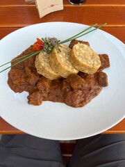  goulash with dumplings German cuisine