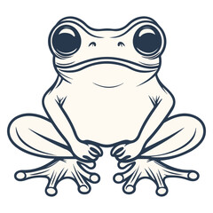 Fototapeta premium frog, reptile, vector, transparent background, creature, green, animal, amphibian, isolated, nature, small, cute, Anura