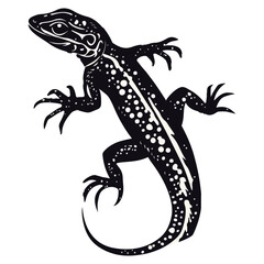 Obraz premium lizard, reptile, vector, transparent background, creature, lacertilia, animal, isolated, nature, wildlife