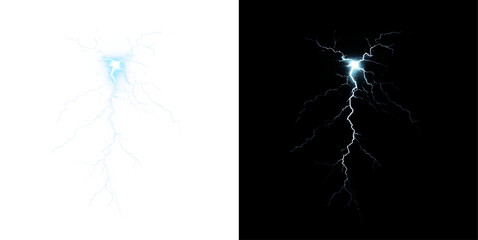Blue, lightning, bolt, effect, clip art electric PNG flash with thunderbolt and power zap. PNG Overlay on transparent background, striking energy and shock visuals for electric storm designs.