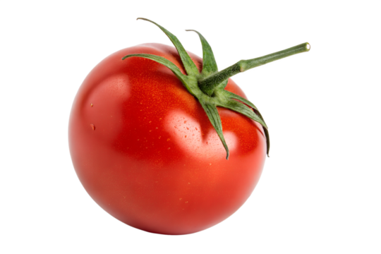 Fresh tomato vegetable healthy food item isolated on transparent background