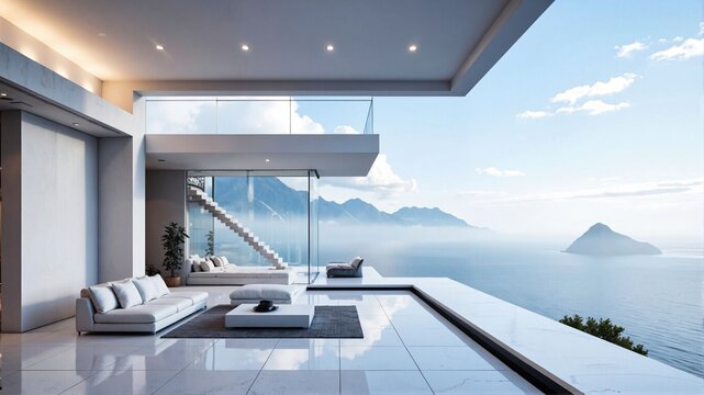 lounge chair in the mountains