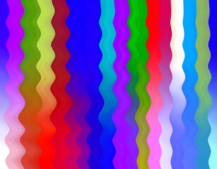 Colorful, vertical, wavy, blurred lines