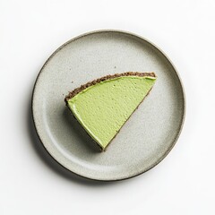 Matcha Cheesecake Slice
