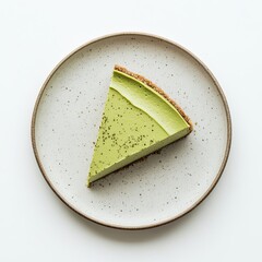 Matcha Cheesecake Slice