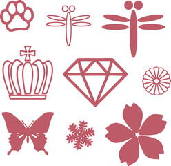 Minimalist Vector Element Set – Icons