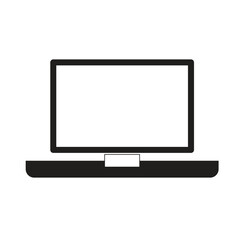  device icon. laptop Vector illustration. black color on white background