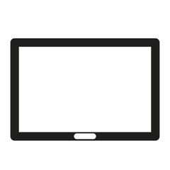 tablet device icon. tablet Vector illustration. black color and white background