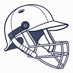 cricket helmets vector image on white background