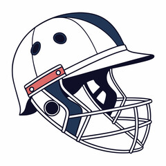 cricket helmets vector image on white background