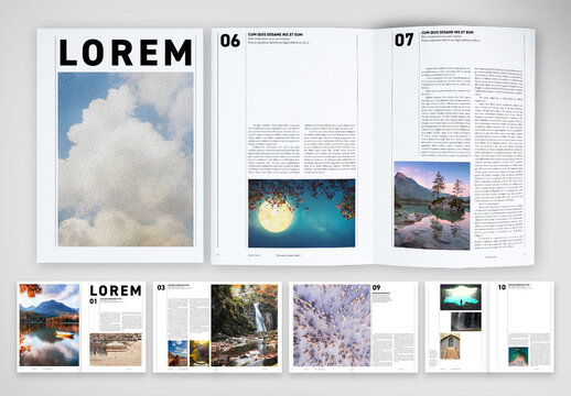 Modern Travel Magazine Template