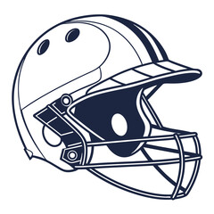 cricket helmets vector image on white background