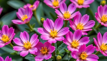 Fototapeta premium a vibrant close up of the ice plant flower (delosperma cooperi), taken with a 50mm prime lens, f/3