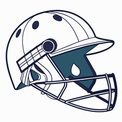 cricket helmets vector image on white background