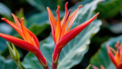 a cinematic macro photograph of the parrot's beak (lotus berthelotii), taken with a 100mm macro lens, f/3