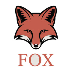 Flat Fox logo vector – sleek and clever fox head design perfect for tech startups, fashion brands, wildlife themes, or modern minimalist branding

