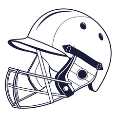 cricket helmets vector image on white background