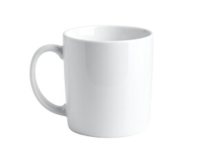Blank white coffee mug ready for customization.