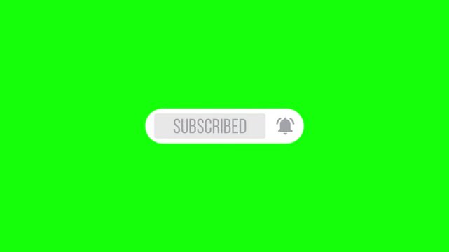 subscriber button with green screen, subscribe button