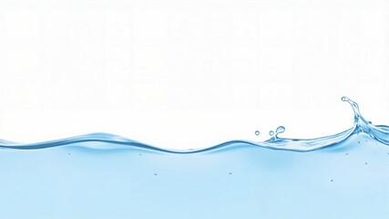 water splash isolated on white