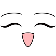 Cartoon face character