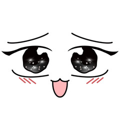 Cartoon face character