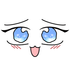 Cartoon face character