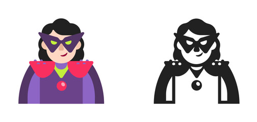 Supervillain Purple Mask