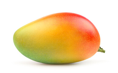 Ripe mango isolate on white background. clipping path 