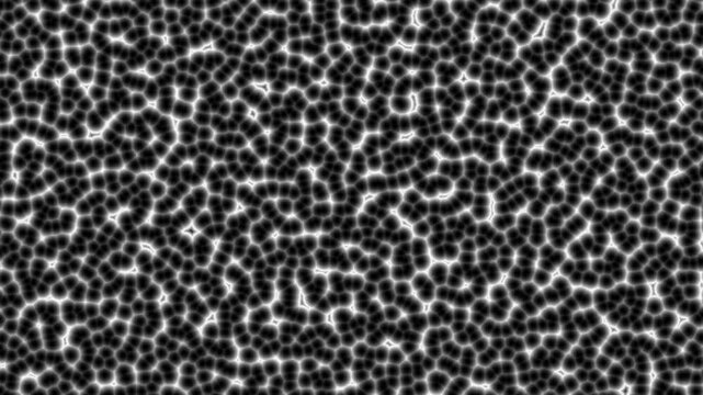 Black Organic Cells Texture in Seamless Motion