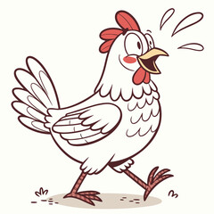 vector illustration of a chicken