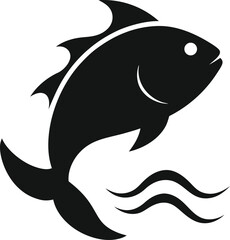 vector illustration of a shark