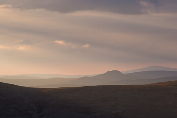 Sunset in northern Finland