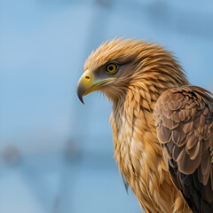 Naklejka premium red tailed hawk wild