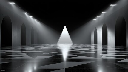 Abstract Modern Architectural Interior