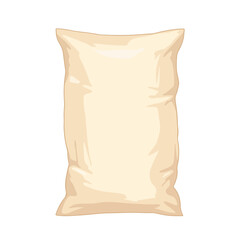 Blank beige packaging pouch mockup.  Empty product package for branding and design.  This simple shrink wrap bag is perfect for showcasing your product for online stores and catalogs.